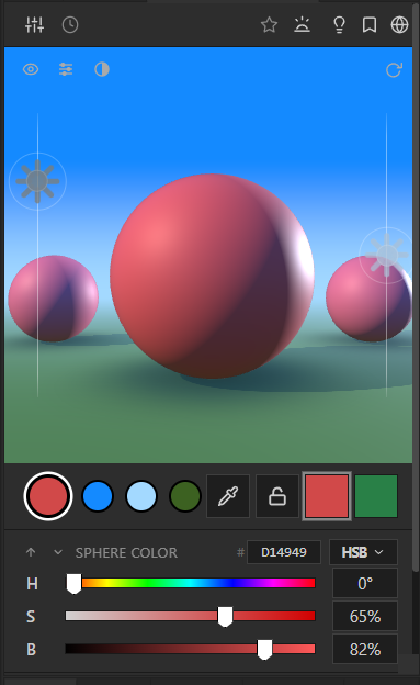 Annotated overview of the main controls in the Chroma Space Photoshop panel