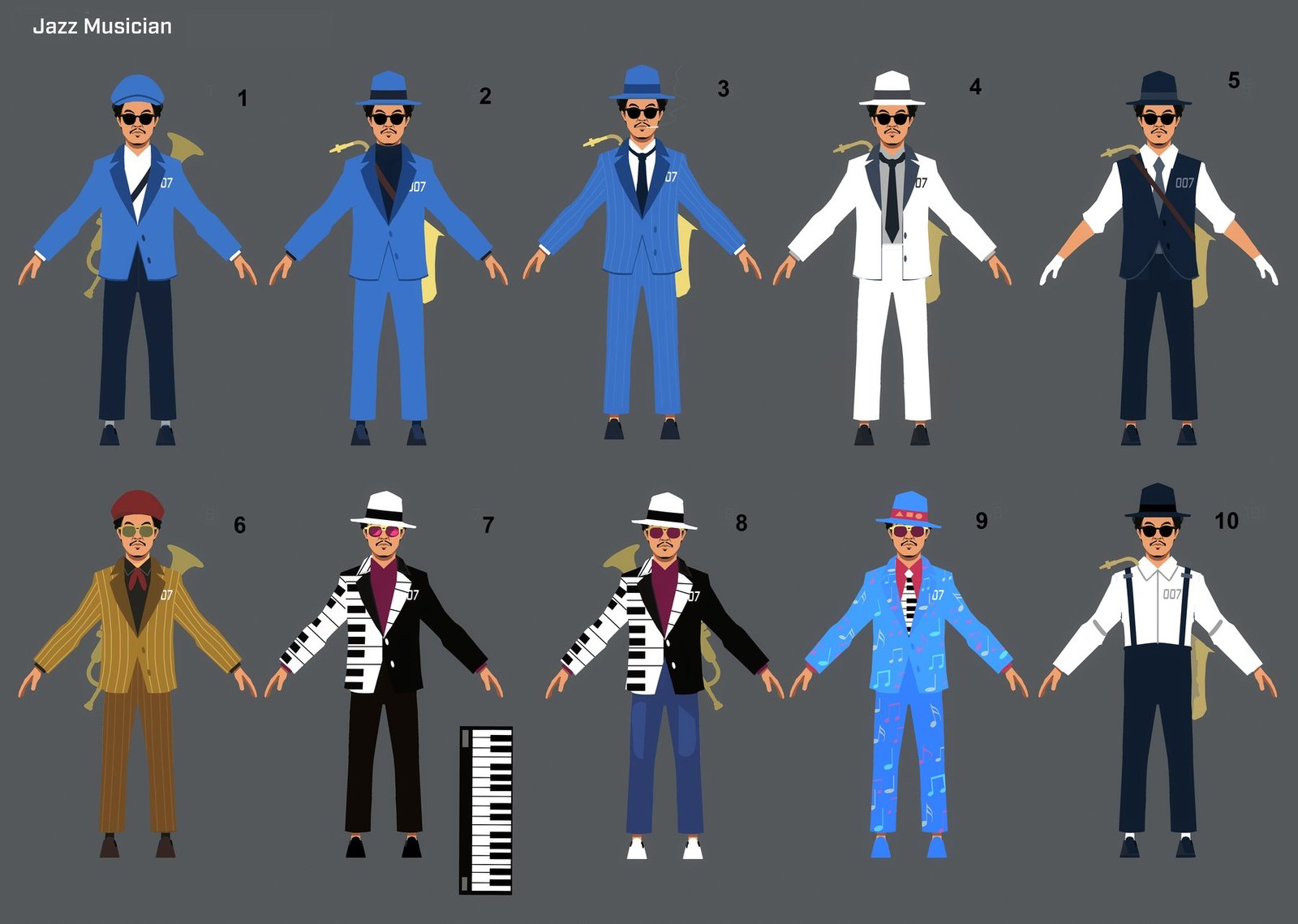 Exported PNG with A Better Count Tool: numbers 1 to 10 next to each character
